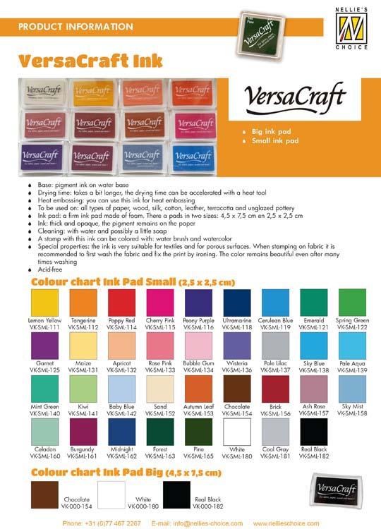 Encre artisanale de qualité supérieure Versacraft