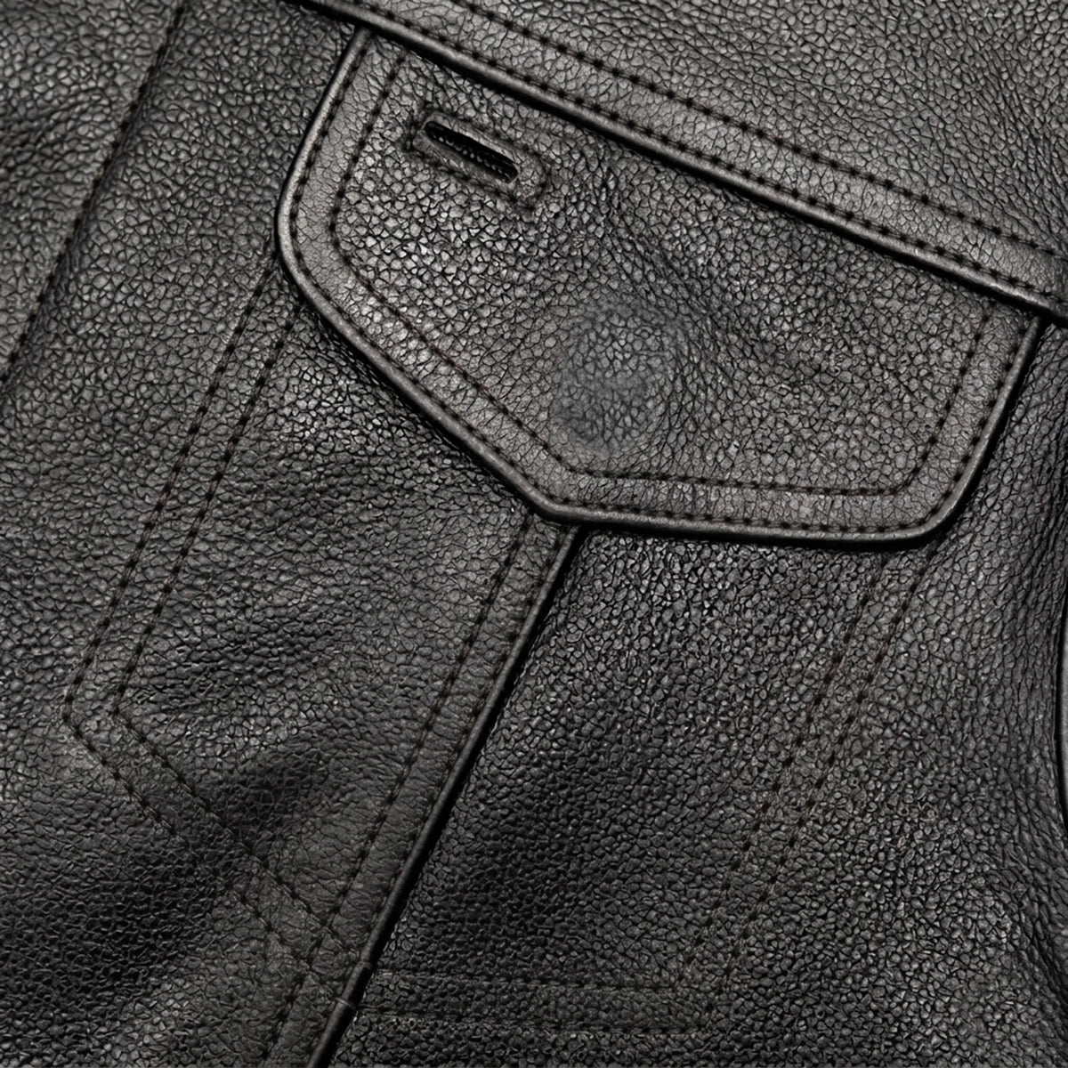 Gilet de club en cuir pour homme Open Road