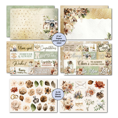 Lot de cartes 3Quarter Designs Bonheur conjugal 15x10 cm