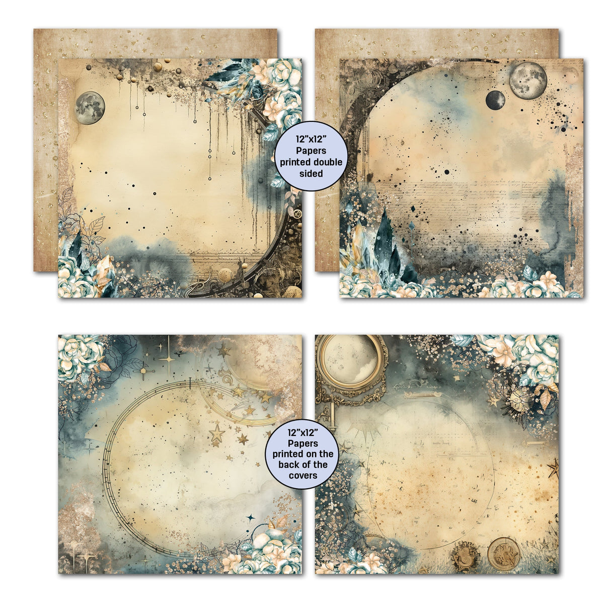 Collection de scrapbooking 3Quarter Designs Ciels Célestes 30x30 cm