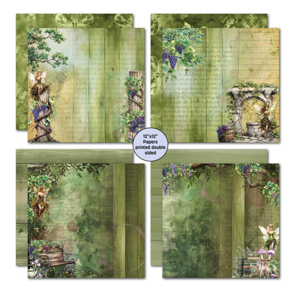 3Quarter Designs Magical Vines Set Papiers imprimés et découpes 30,5x30,5 cm