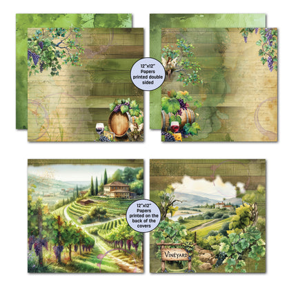 3Quarter Designs Magical Vines Set Papiers imprimés et découpes 30,5x30,5 cm