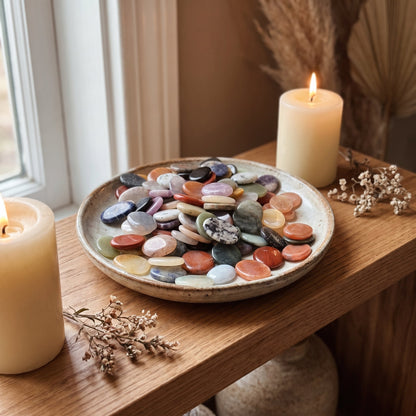Mixed Stone Worry Stones - 100 Pack