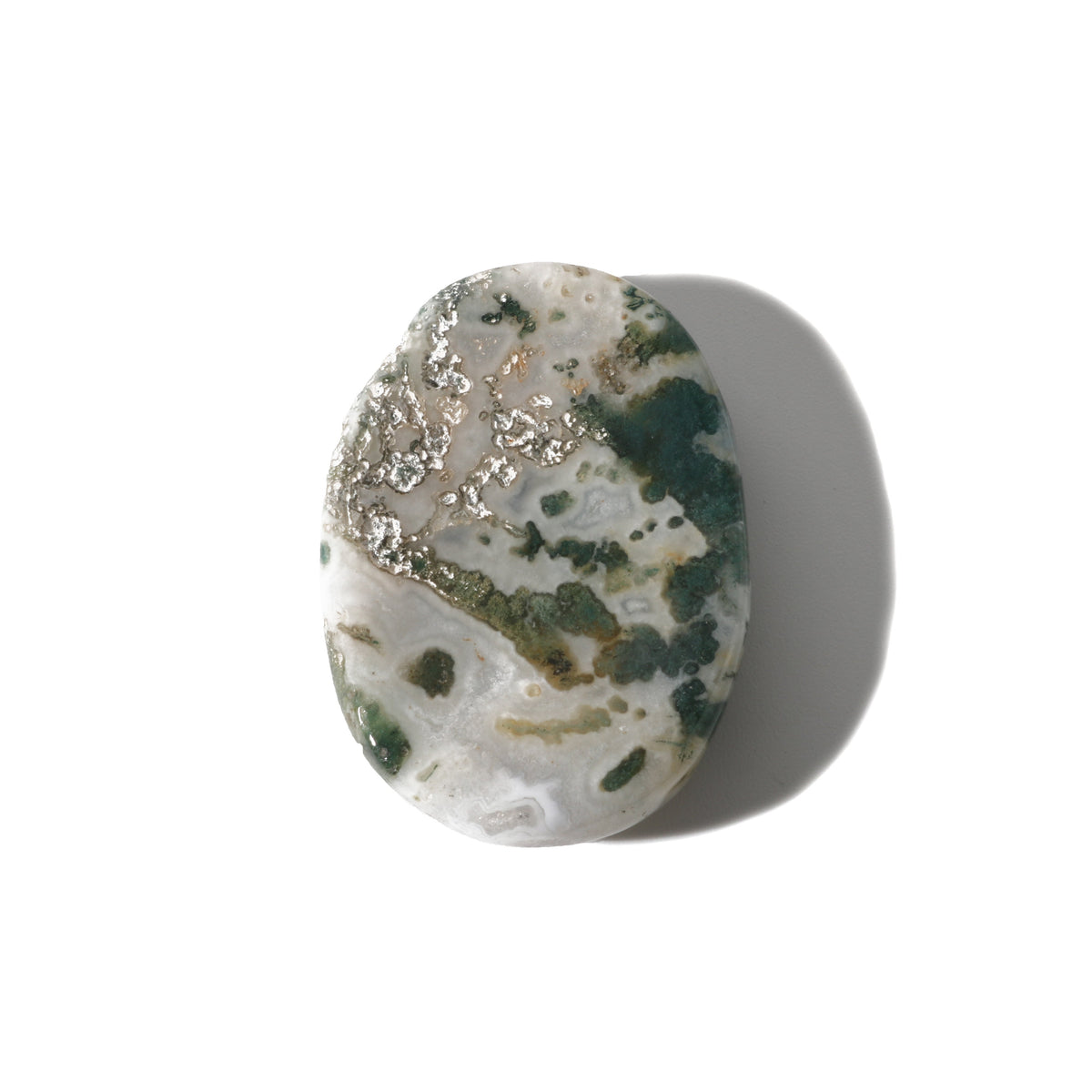 Green Tree Agate Worry Stone - Pack of 5