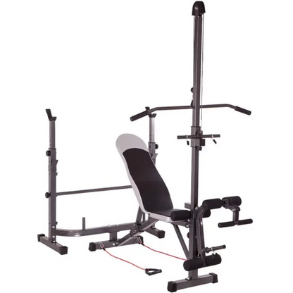 Banc de musculation réglable avec des ensembles de poids