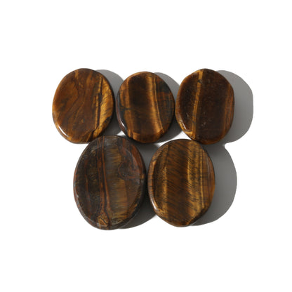 Tiger's Eye Worry Stone  - Pack of 5