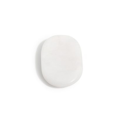 White Agate Worry Stone - 5 Pack