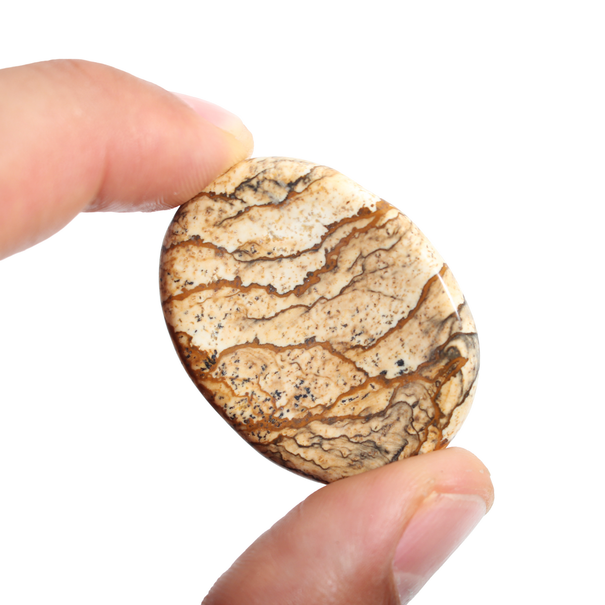 Picture Jasper Worry Stone - 5 Pack