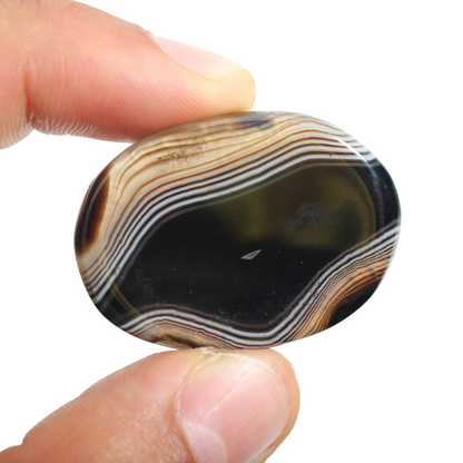 Black Onyx Worry Stone - 5 Pack