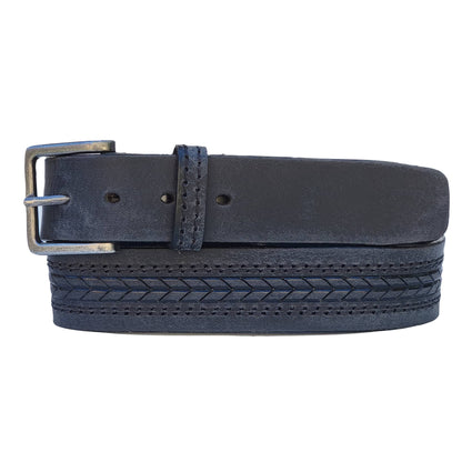 La Ceinture Purpose - Ceinture 100% Cuir Véritable Motif Flèche