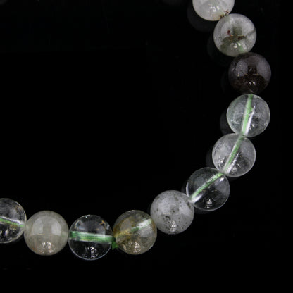 Phantom Quartz Green Round Bracelet - 8mm