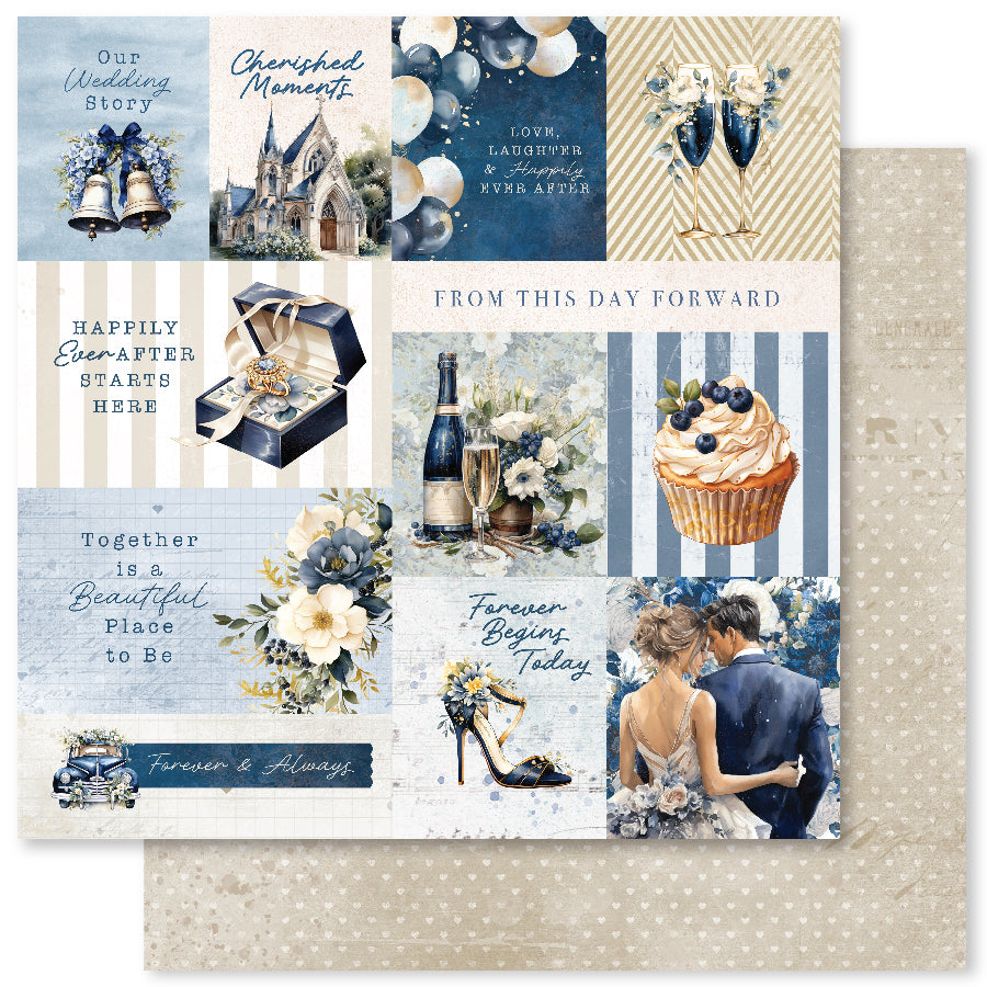 Collection de papiers Wedding Blooms 2.0 30x30 cm 34437