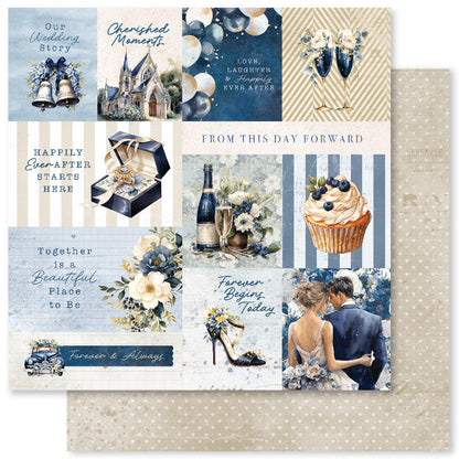 Collection de papiers Wedding Blooms 2.0 30x30 cm 34437