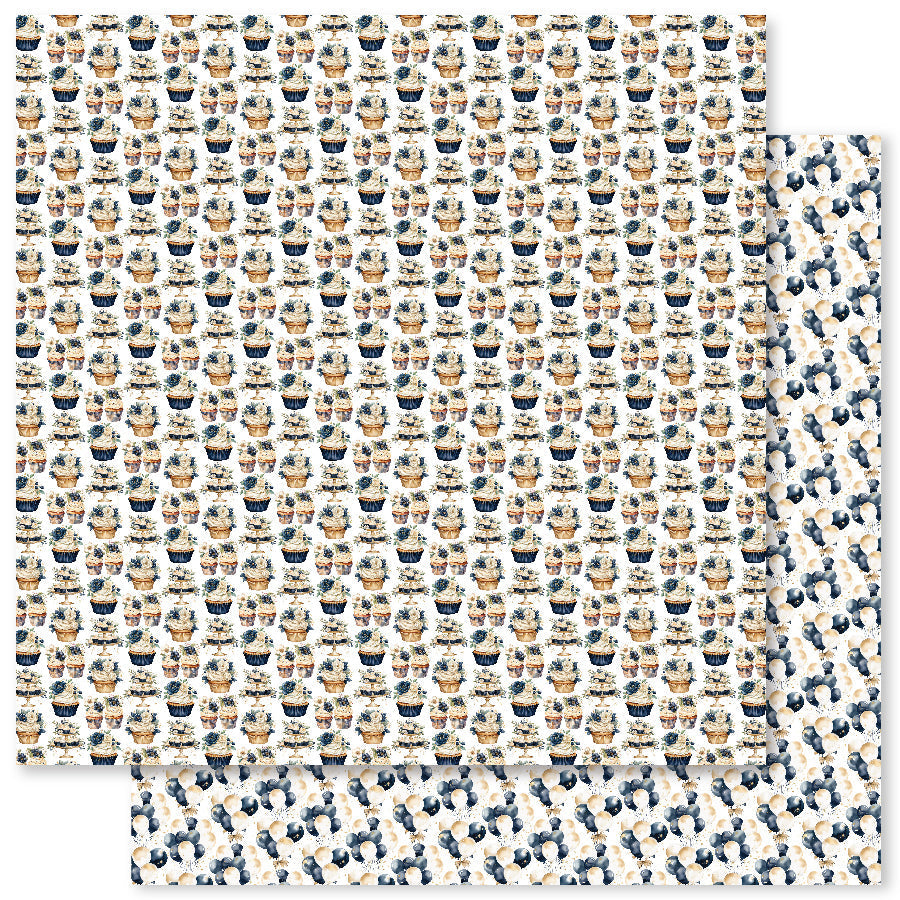 Papiers 30x30 "Wedding Blooms Basics C" (Paquet de 12) 31734