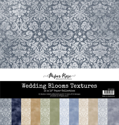 Collection de papiers 30x30 cm Textures Fleurs de Mariage 31749