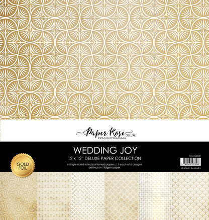 Collection de papier doré Wedding Joy 12x12 34509