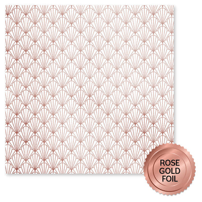 Collection de papiers Feuille d'Or Rose Mariage Joie 30x30 cm 34557