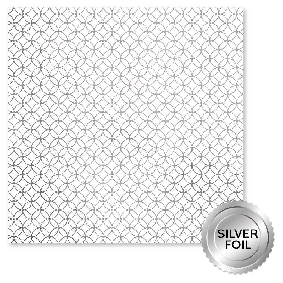 Wedding Joy Foil Silver 12x12 Paper Collection 34533
