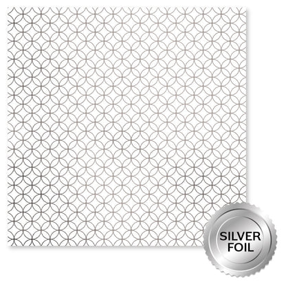 Wedding Joy Foil Silver 12x12 Paper Collection 34533