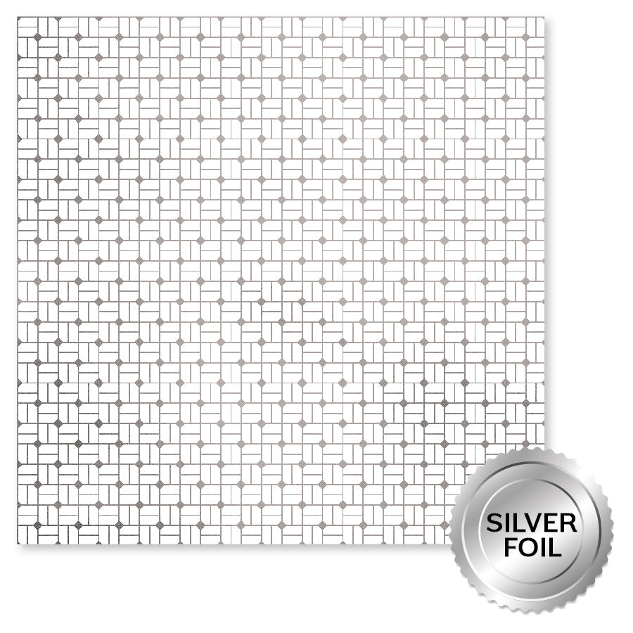 Wedding Joy Foil Silver 12x12 Paper Collection 34533