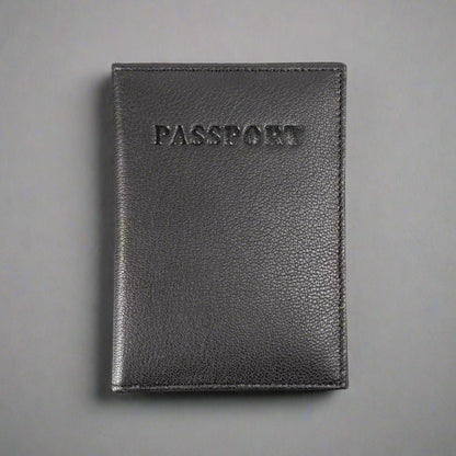 Protège-passeport en cuir avec porte-cartes