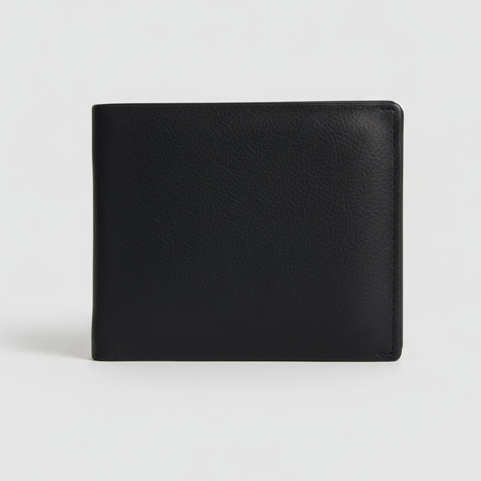 Portefeuille bifold homme RFID avec volet pour carte d'identité à gauche