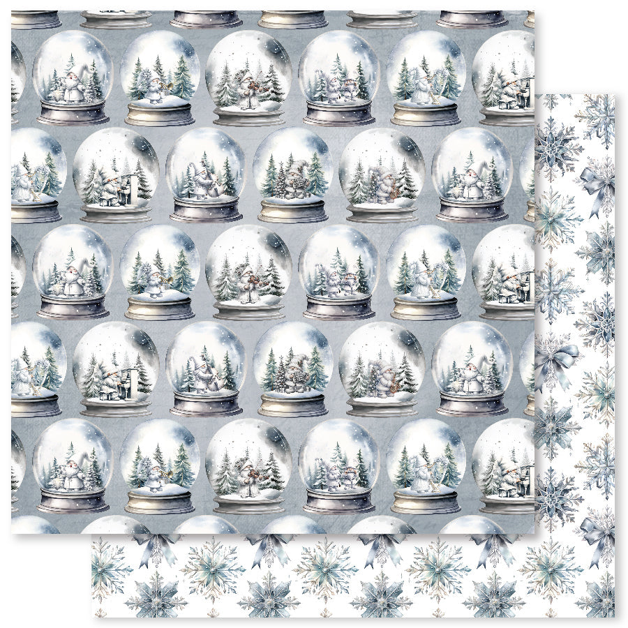 Collection de papiers Noël Blanc 30x30 cm 32889