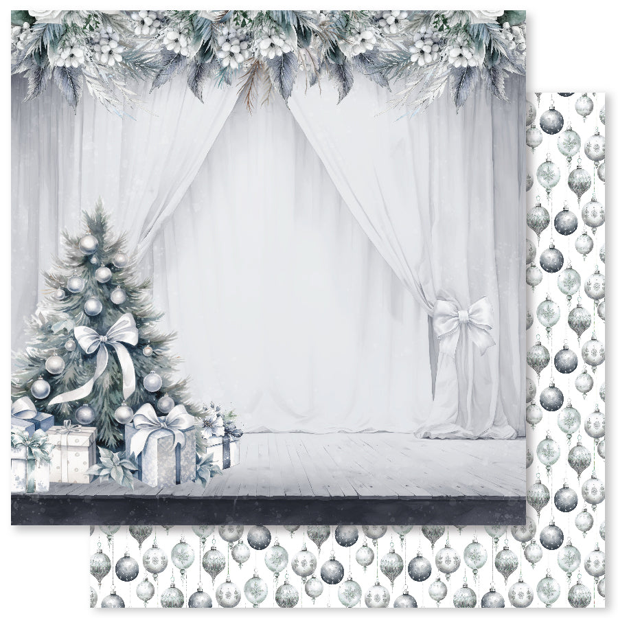 Collection de papiers Noël Blanc 30x30 cm 32889