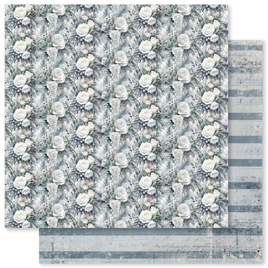Collection de papiers Noël Blanc 30x30 cm 32889