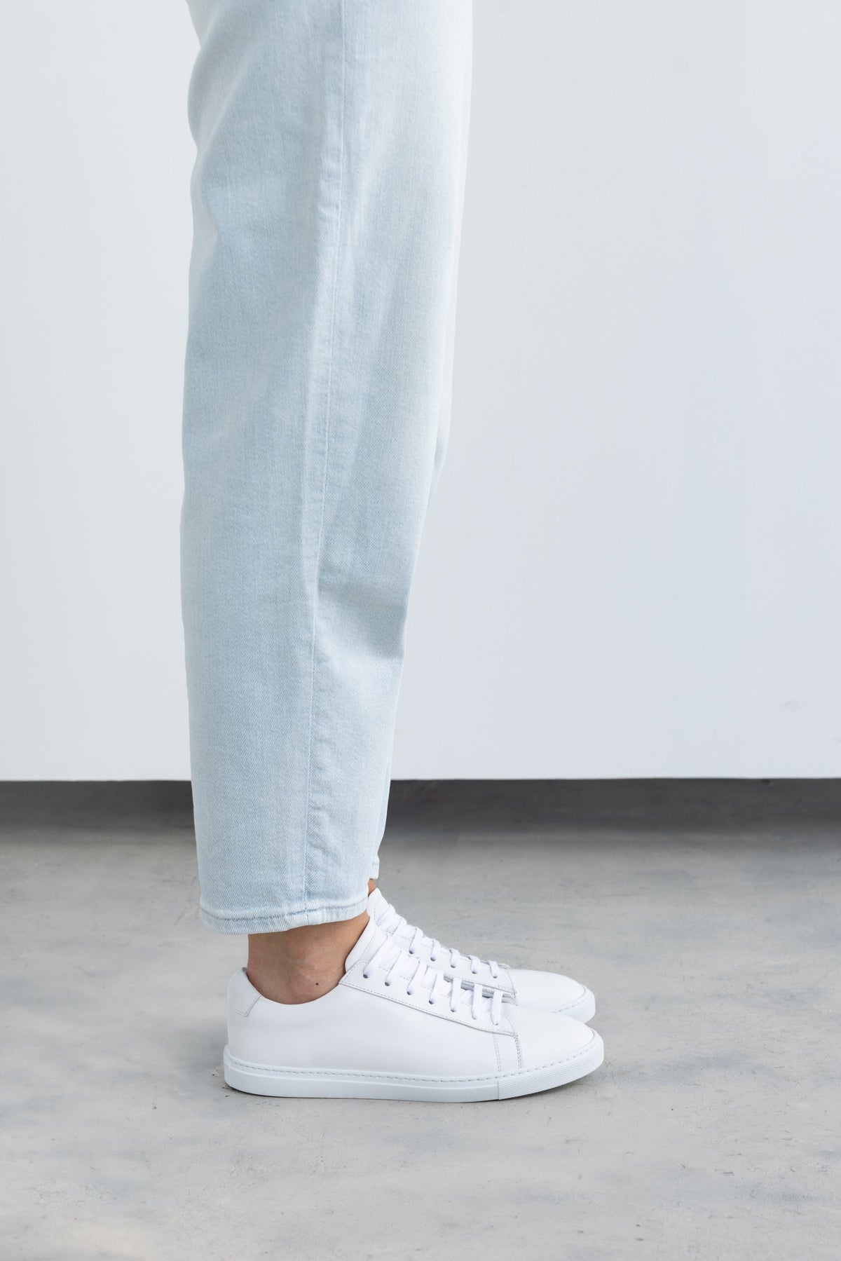 White Calfskin Città Sneaker