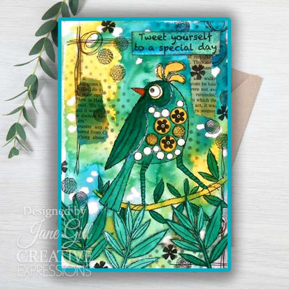 Woodware Clear Singles Bubble Birds Simone Ensemble de tampons 10 x 15 cm