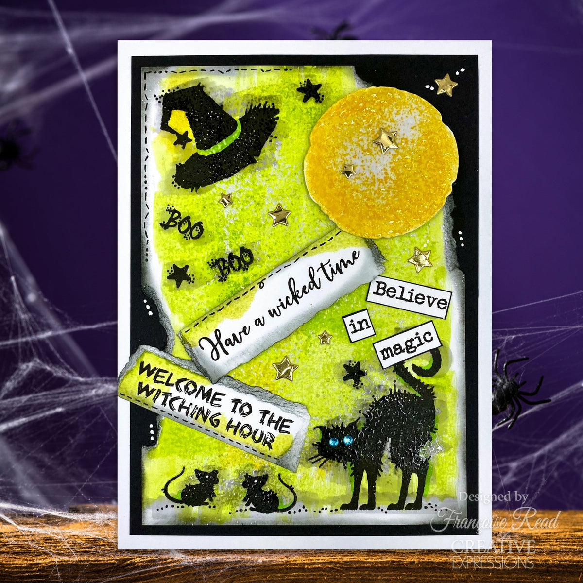 Woodware Clear Singles Halloween Props 7,6 cm x 10,2 cm Planche de Tampons