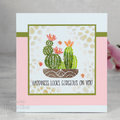 Tampon Woodware Clear Singles Build A Cactus 4 po x 6 po