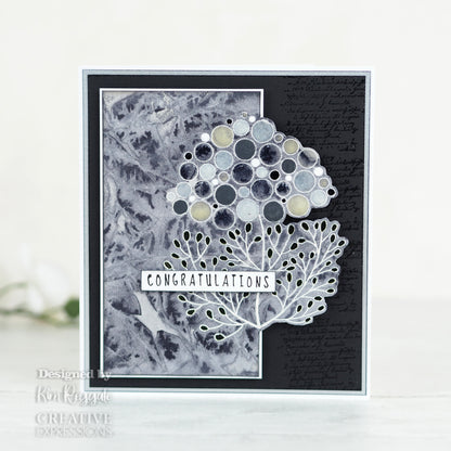 Tampon Woodware Clear Singles Bubble Bloom Carrie 10,16 cm x 15,24 cm