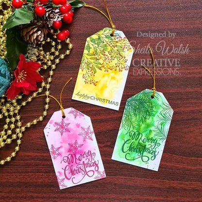 Set de tampons Woodware Clear Singles Paintable Baubles Leafy Fillers 4 x 6 po