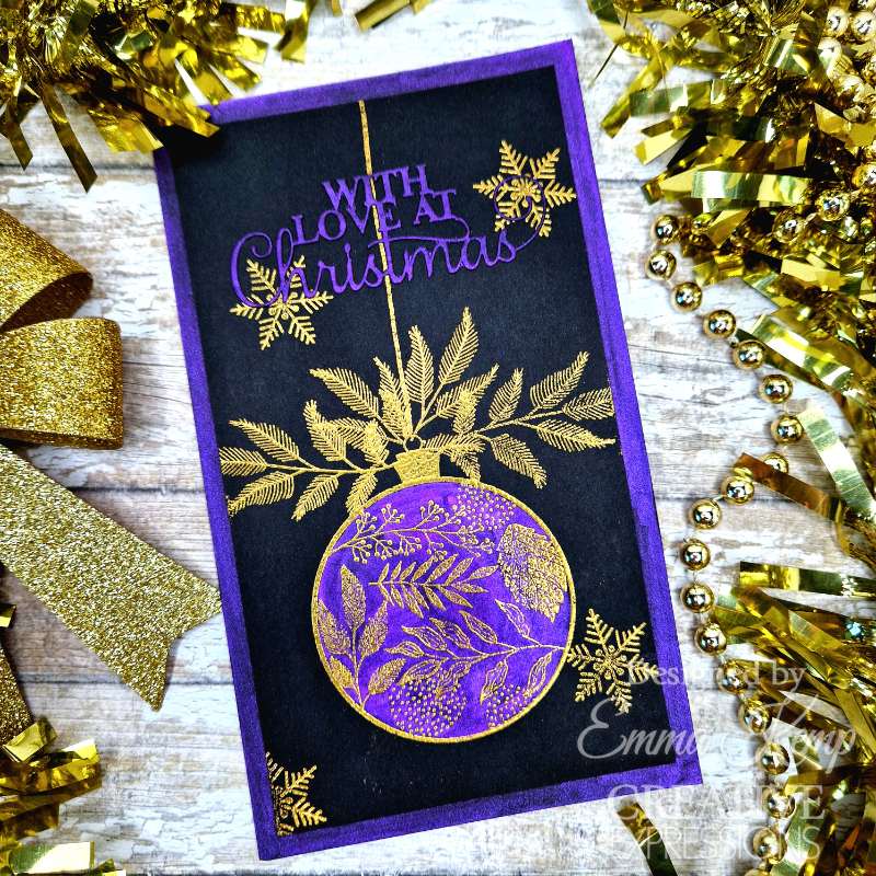 Set de tampons Woodware Clear Singles Paintable Baubles Leafy Fillers 4 x 6 po