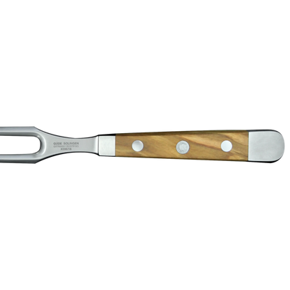 ALPHA OLIVE | Meat Fork 7"  | Forged Steel / Olive wood handle