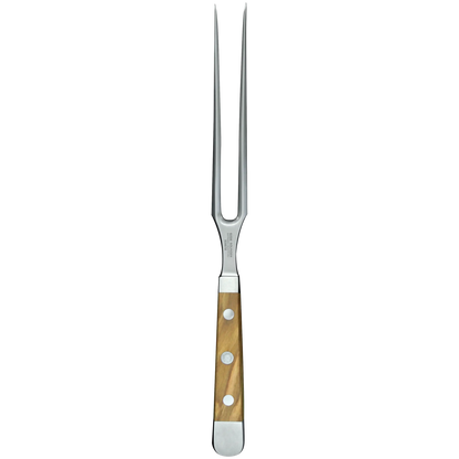 ALPHA OLIVE | Meat Fork 7"  | Forged Steel / Olive wood handle