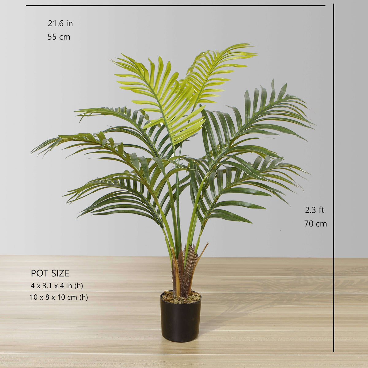 Plante en pot Xelo Artificial Hawaii Kwai Palmier (plusieurs tailles)