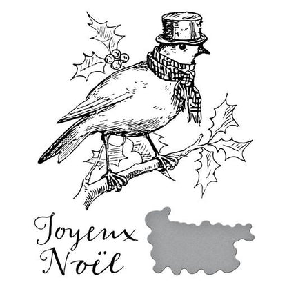 Plaque et matrices Joyeux Noël de la collection BetterPress Christmas