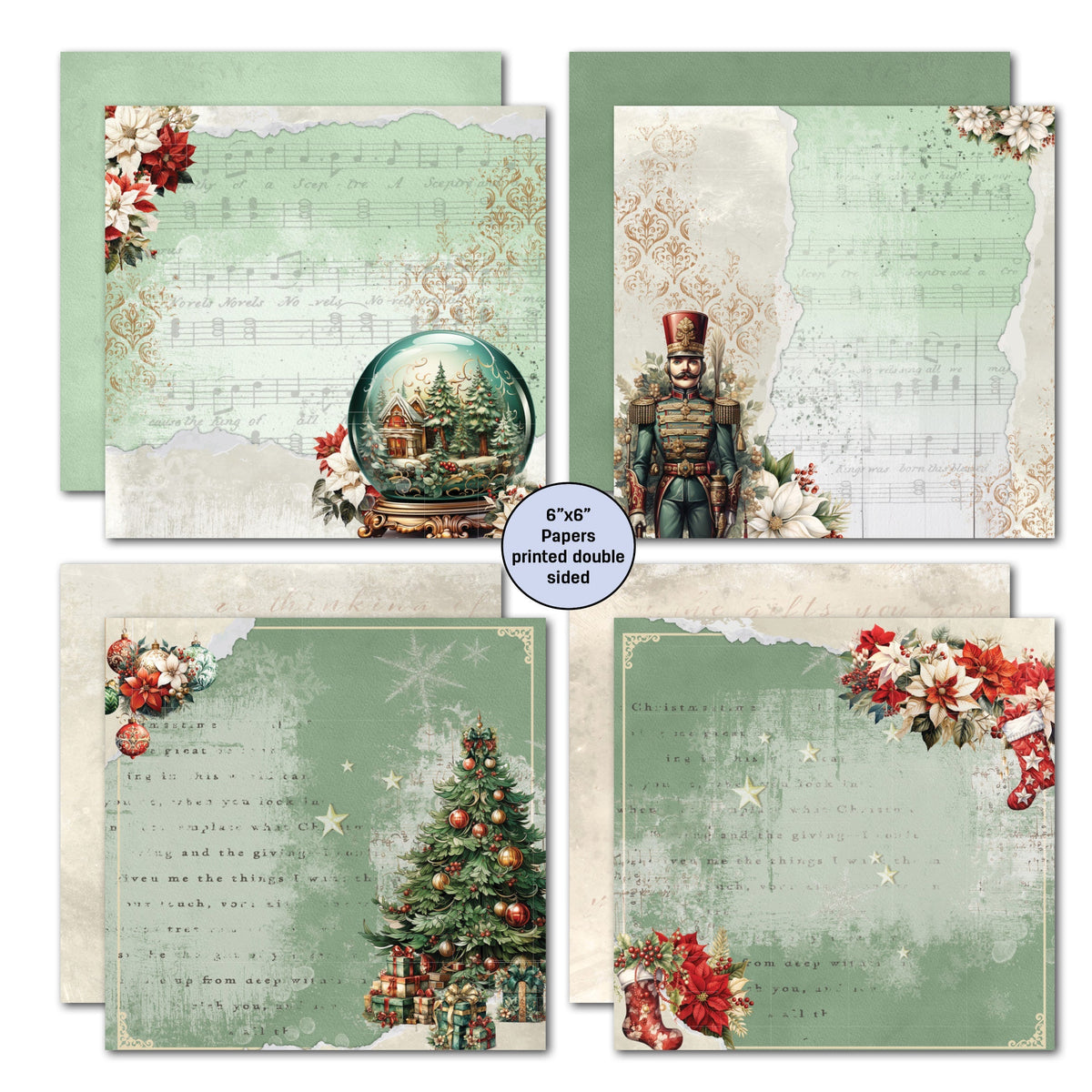 Pack de papiers 15x15 cm "Xmas Magic" 3Quarter Designs