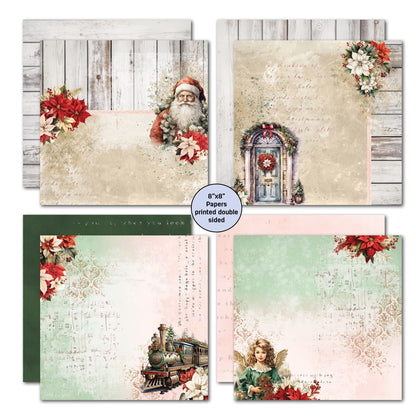 Bloc de papier 3Quarter Designs Xmas Magic 8x8