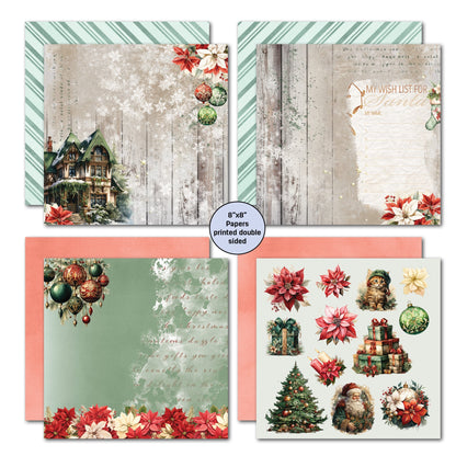 Bloc de papier 3Quarter Designs Xmas Magic 8x8