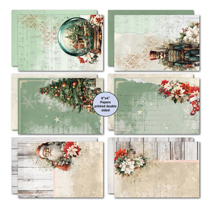 3Quarter Designs Pack de Cartes Magie de Noël 6x4