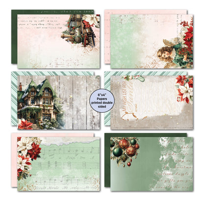 3Quarter Designs Pack de Cartes Magie de Noël 6x4