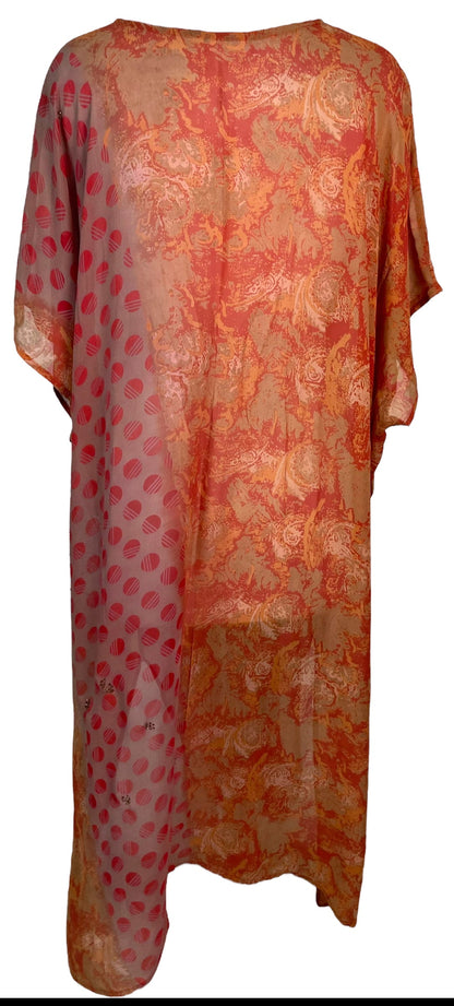 PRG6379 Kaftan long en pure soie transparente Avatar