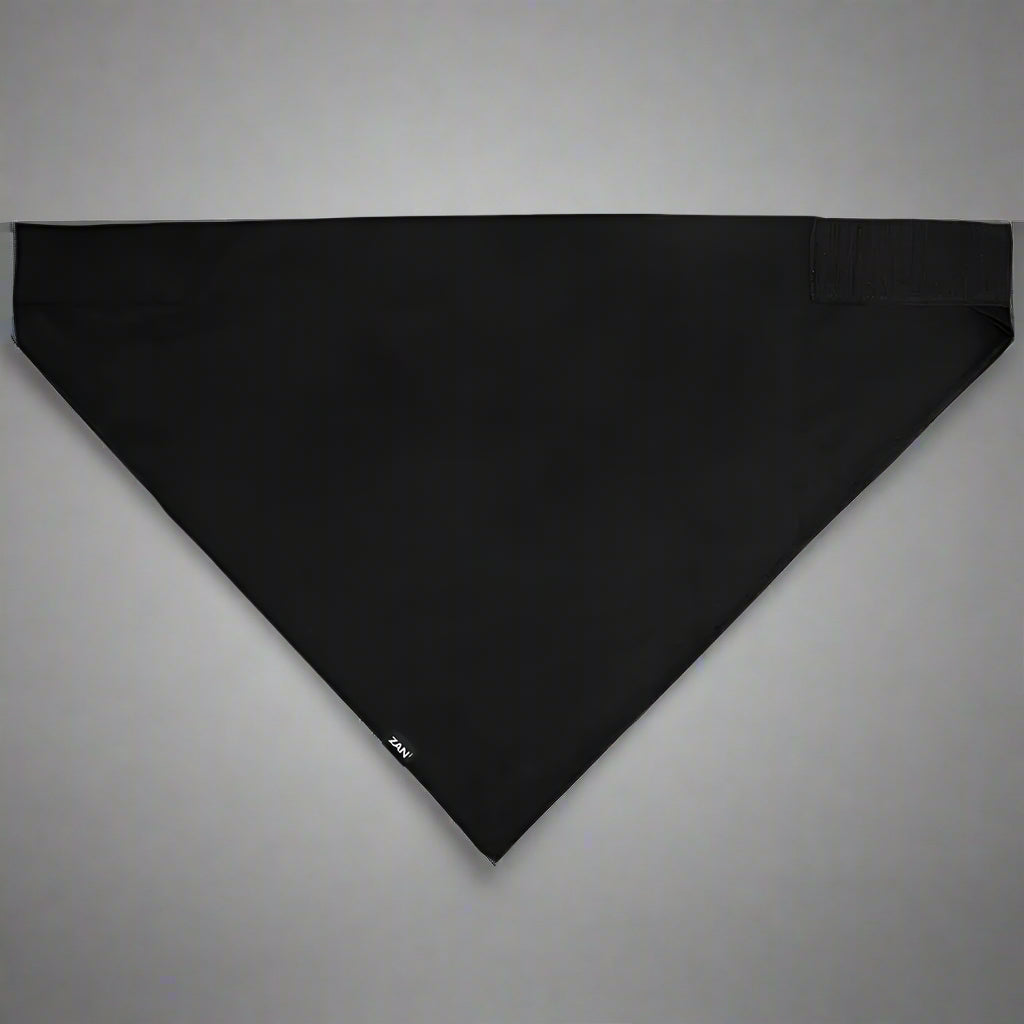 Bandana classique unie noire ZANheadgear 3 en 1