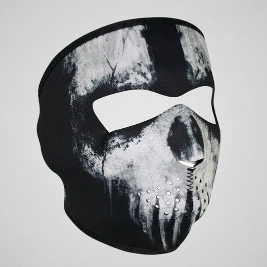 ZANheadgear Full Face Black Skull Neoprene Mask
