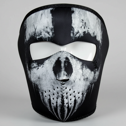 Masque de ski néoprène intégral ZANheadgear Noir Tête de Mort