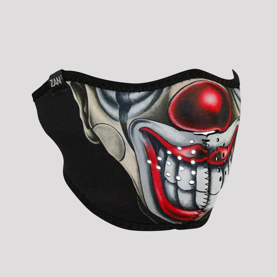 Demi-masque en néoprène ZANheadgear - Clown Chicano